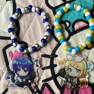 Vocaloid Kandi bracelets | ren and kaito